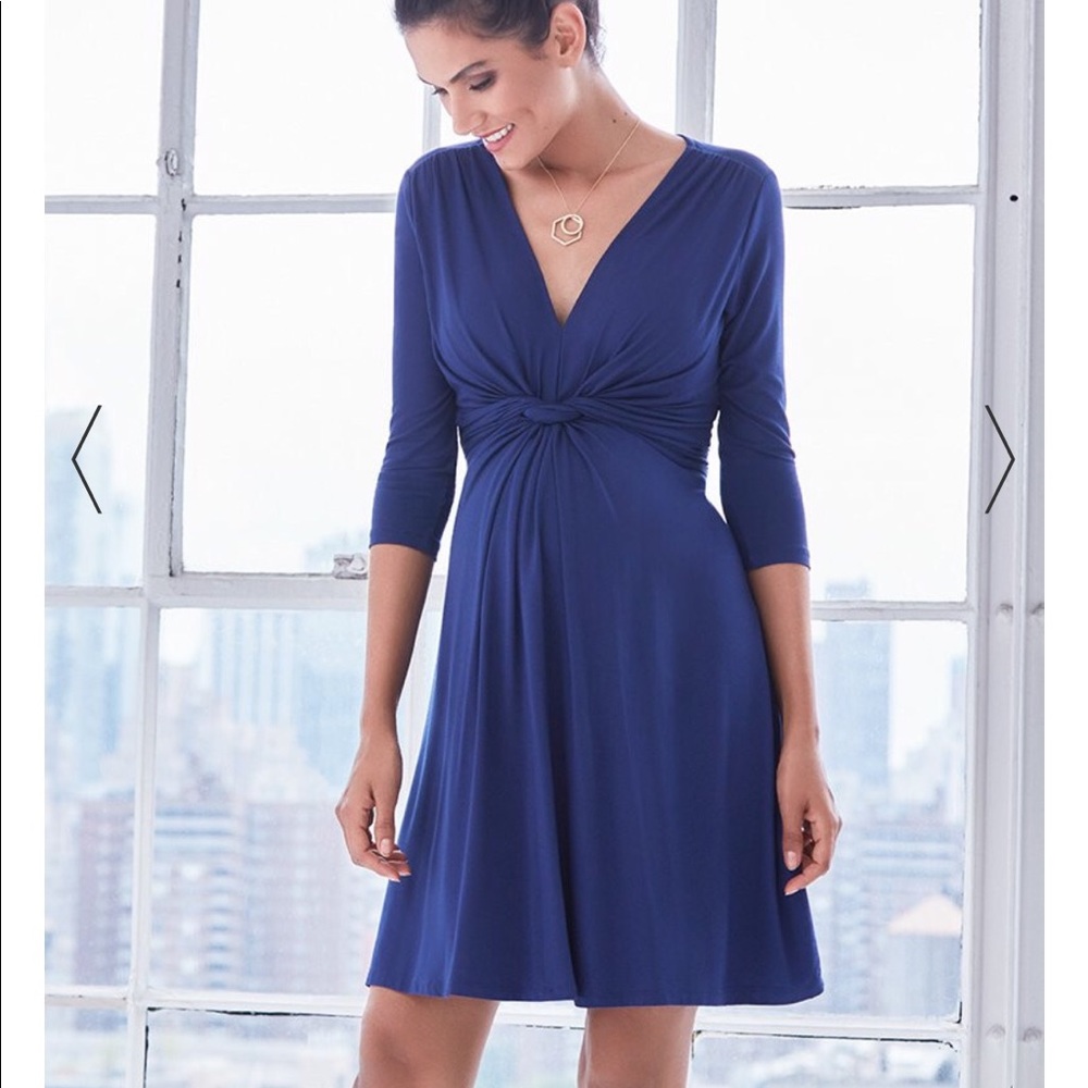 Seraphine maternity knot dress